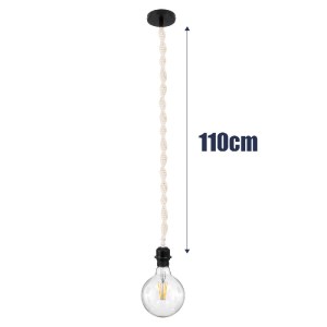 glo-36216-36216_5 GLOBOSTAR® SHAQRA 36216 ΜΟΝΤΕΡΝΟ ΚΡΕΜΑΣΤΟ ΦΩΤΙΣΤΙΚΟ ΜΑΚΡΑΜΕ ΜΟΝΟΦΩΤΟ 1 X E27 IP20 ΜΠΕΖ ΥΦΑ