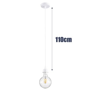 glo-36217-36217_4 GLOBOSTAR® HANNA 36217 ΜΟΝΤΕΡΝΟ ΚΡΕΜΑΣΤΟ ΦΩΤΙΣΤΙΚΟ ΑΝΑΡΤΗΣΗ ΜΟΝΟΦΩΤΟ 1 X E27 IP20 ΛΕΥΚΟ ΠΛ