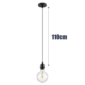 glo-36218-36218_4 GLOBOSTAR® HANNA 36218 ΜΟΝΤΕΡΝΟ ΚΡΕΜΑΣΤΟ ΦΩΤΙΣΤΙΚΟ ΑΝΑΡΤΗΣΗ ΜΟΝΟΦΩΤΟ 1 X E27 IP20 ΜΑΥΡΟ ΠΛ