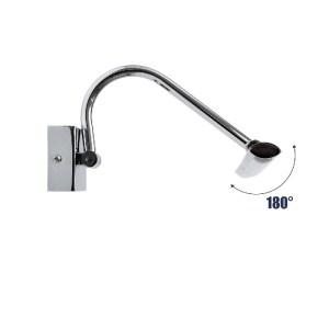 glo-60434-60434_5 GLOBOSTAR® MIRA 60434 ΜΟΝΤΕΡΝΟ ΦΩΤΙΣΤΙΚΟ ΤΟΙΧΟΥ - ΑΠΛΙΚΑ ΚΑΘΡΕΠΤΗ ΜΠΑΝΙΟΥ LED 12W 1400LM 1