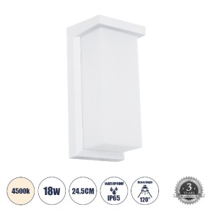 glo-60760-60760_0 GLOBOSTAR® LOFT 60760 ΦΩΤΙΣΤΙΚΟ ΤΟΙΧΟΥ - ΑΠΛΙΚΑ ΕΣΩΤΕΡΙΚΟΥ/ΕΞΩΤΕΡΙΚΟΥ ΧΩΡΟΥ LED 18W 1890LM