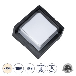 glo-60770-60770_00 GLOBOSTAR® APEX 60770 ΦΩΤΙΣΤΙΚΟ ΤΟΙΧΟΥ - ΑΠΛΙΚΑ ΕΣΩΤΕΡΙΚΟΥ/ΕΞΩΤΕΡΙΚΟΥ ΧΩΡΟΥ LED 10W 1050LM