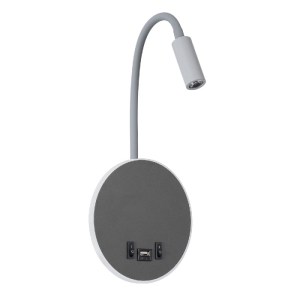 glo-60882-60882_2 GLOBOSTAR® GOOSE 60882 ΜΟΝΤΕΡΝΟ ΦΩΤΙΣΤΙΚΟ ΤΟΙΧΟΥ - ΑΠΛΙΚΑ ΞΕΝΟΔΟΧΕΙΟΥ BED SIDE LED 6W 600L