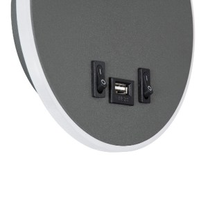 glo-60882-60882_9 GLOBOSTAR® GOOSE 60882 ΜΟΝΤΕΡΝΟ ΦΩΤΙΣΤΙΚΟ ΤΟΙΧΟΥ - ΑΠΛΙΚΑ ΞΕΝΟΔΟΧΕΙΟΥ BED SIDE LED 6W 600L