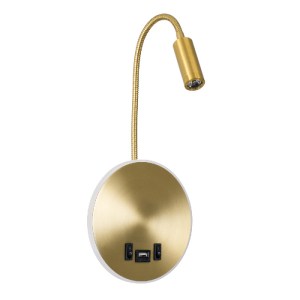 glo-60885-60885_2 GLOBOSTAR® GOOSE 60885 ΜΟΝΤΕΡΝΟ ΦΩΤΙΣΤΙΚΟ ΤΟΙΧΟΥ - ΑΠΛΙΚΑ ΞΕΝΟΔΟΧΕΙΟΥ BED SIDE LED 6W 600L