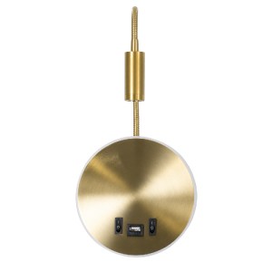 glo-60885-60885_4 GLOBOSTAR® GOOSE 60885 ΜΟΝΤΕΡΝΟ ΦΩΤΙΣΤΙΚΟ ΤΟΙΧΟΥ - ΑΠΛΙΚΑ ΞΕΝΟΔΟΧΕΙΟΥ BED SIDE LED 6W 600L