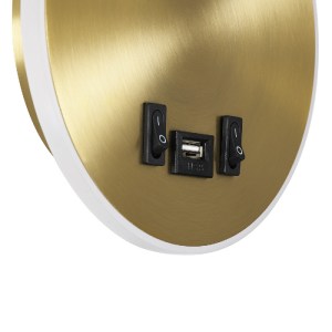glo-60885-60885_9 GLOBOSTAR® GOOSE 60885 ΜΟΝΤΕΡΝΟ ΦΩΤΙΣΤΙΚΟ ΤΟΙΧΟΥ - ΑΠΛΙΚΑ ΞΕΝΟΔΟΧΕΙΟΥ BED SIDE LED 6W 600L