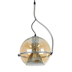 glo-60927-60927_2 GLOBOSTAR® GLASSO 60927 ΜΟΝΤΕΡΝΟ ΚΡΕΜΑΣΤΟ ΦΩΤΙΣΤΙΚΟ ΜΠΑΛΑ ΜΟΝΟΦΩΤΟ 1 X E27 IP20 ΜΕΛΙ ΓΥΑΛΙ