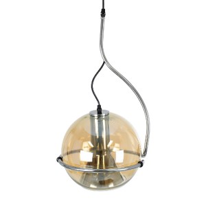 glo-60927-60927_5 GLOBOSTAR® GLASSO 60927 ΜΟΝΤΕΡΝΟ ΚΡΕΜΑΣΤΟ ΦΩΤΙΣΤΙΚΟ ΜΠΑΛΑ ΜΟΝΟΦΩΤΟ 1 X E27 IP20 ΜΕΛΙ ΓΥΑΛΙ