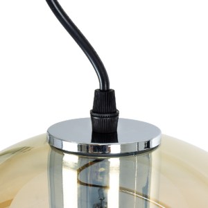 glo-60927-60927_7 GLOBOSTAR® GLASSO 60927 ΜΟΝΤΕΡΝΟ ΚΡΕΜΑΣΤΟ ΦΩΤΙΣΤΙΚΟ ΜΠΑΛΑ ΜΟΝΟΦΩΤΟ 1 X E27 IP20 ΜΕΛΙ ΓΥΑΛΙ