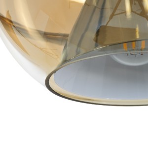 glo-60927-60927_8 GLOBOSTAR® GLASSO 60927 ΜΟΝΤΕΡΝΟ ΚΡΕΜΑΣΤΟ ΦΩΤΙΣΤΙΚΟ ΜΠΑΛΑ ΜΟΝΟΦΩΤΟ 1 X E27 IP20 ΜΕΛΙ ΓΥΑΛΙ