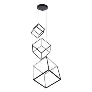 glo-60931-60931_3 GLOBOSTAR® KIBOO-TRIO 60931 ΚΡΕΜΑΣΤΟ ΦΩΤΙΣΤΙΚΟ ΟΡΟΦΗΣ DESIGN LED CCT 90W 10350LM 360° AC 2