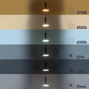 glo-60933-60933_12 GLOBOSTAR® ZANE 60933 ΚΡΕΜΑΣΤΟ ΦΩΤΙΣΤΙΚΟ DESIGN LED CCT 18W 2016LM 120° AC 220-240V IP20 -