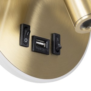 glo-60940-60940_6 GLOBOSTAR® LADY-R 60940 ΜΟΝΤΕΡΝΟ ΦΩΤΙΣΤΙΚΟ ΤΟΙΧΟΥ - ΑΠΛΙΚΑ ΞΕΝΟΔΟΧΕΙΟΥ BED SIDE LED 6W 600