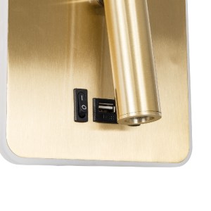glo-60944-60944_5 GLOBOSTAR® LADY-S 60944 ΜΟΝΤΕΡΝΟ ΦΩΤΙΣΤΙΚΟ ΤΟΙΧΟΥ - ΑΠΛΙΚΑ ΞΕΝΟΔΟΧΕΙΟΥ BED SIDE LED 6W 600
