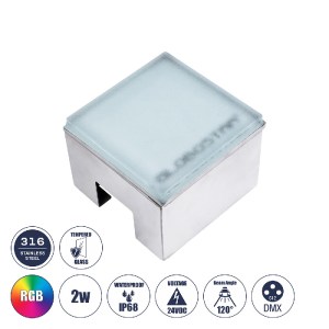 glo-60948-60948_0 GLOBOSTAR® CYBOLITHOS 60948 ΧΩΝΕΥΤΟ ΦΩΤΙΣΤΙΚΟ ΣΠΟΤ ΔΑΠΕΔΟΥ LED 2W 200LM 120° DC 24V ΑΔΙΑΒΡ