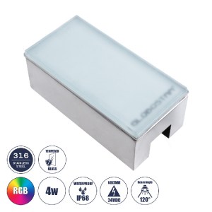 glo-60953-60953_0 GLOBOSTAR® CYBOLITHOS 60953 ΧΩΝΕΥΤΟ ΦΩΤΙΣΤΙΚΟ ΣΠΟΤ ΔΑΠΕΔΟΥ LED 4W 400LM 120° DC 24V ΑΔΙΑΒΡ