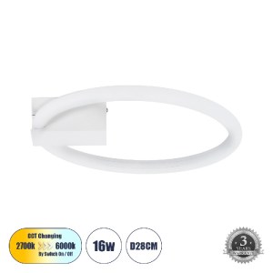 glo-60977-e55d81_60977_000 GLOBOSTAR® CINDERELLA 60977 ΦΩΤΙΣΤΙΚΟ ΟΡΟΦΗΣ ΔΑΧΤΥΛΙΔΙ-ΚΥΚΛΟΣ LED CCT 16W 1792LM 360° AC 2