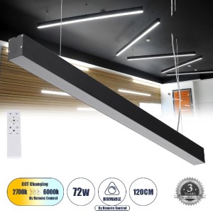 glo-61030-687965_61030_0 GLOBOSTAR® ORION 61030-P ΓΡΑΜΜΙΚΟ ΚΡΕΜΑΣΤΟ ΦΩΤΙΣΤΙΚΟ LINEAR LED CCT 72W 8600LM 120° AC 220