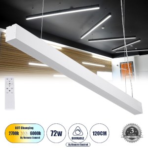 glo-61031-001f78_61031_0 GLOBOSTAR® ORION 61031-P ΓΡΑΜΜΙΚΟ ΚΡΕΜΑΣΤΟ ΦΩΤΙΣΤΙΚΟ LINEAR LED CCT 72W 8600LM 120° AC 220