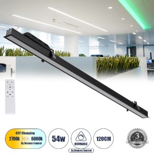 glo-61032-61032_0 GLOBOSTAR® LUCA 61032 ΓΡΑΜΜΙΚΟ ΧΩΝΕΥΤΟ ΦΩΤΙΣΤΙΚΟ LINEAR LED CCT 54W 6500LM 120° AC 220-240