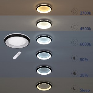 glo-61042-61042_11 GLOBOSTAR® MELINA 61042 ΠΛΑΦΟΝΙΕΡΑ ΟΡΟΦΗΣ ΚΥΚΛΟΣ LED CCT 55W 6376LM 120° AC 220-240V - ΕΝΑ