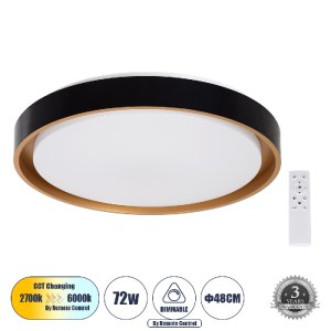 glo-61047-1-4a71d5_61047_0_s GLOBOSTAR® BARCHETTA 61047-S ΠΛΑΦΟΝΙΕΡΑ ΟΡΟΦΗΣ LED CCT 72W 8306LM 120° AC 220-240V - ΕΝΑΛΛ