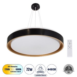 glo-61047-61047_0_p GLOBOSTAR® BARCHETTA 61047-P ΚΡΕΜΑΣΤΗ ΠΛΑΦΟΝΙΕΡΑ ΟΡΟΦΗΣ LED CCT 72W 8306LM 120° AC 220-240