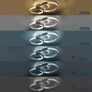 glo-61112-61112_77 GLOBOSTAR® DIAMOND 61112 ΦΩΤΙΣΤΙΚΟ ΟΡΟΦΗΣ ΔΑΧΤΥΛΙΔΙ-ΚΥΚΛΟΣ LED CCT 67W 8078LM 360° AC 220-