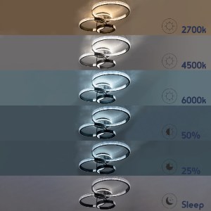 glo-61116-61116_7 GLOBOSTAR® DIAMOND 61116 ΦΩΤΙΣΤΙΚΟ ΟΡΟΦΗΣ ΔΑΧΤΥΛΙΔΙ-ΚΥΚΛΟΣ LED CCT 100W 12123LM 360° AC 22