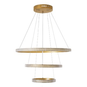 glo-61137-61137_3 GLOBOSTAR® DIAMOND TRIO 61137 ΜΟΝΤΕΡΝΟ ΚΡΕΜΑΣΤΟ ΦΩΤΙΣΤΙΚΟ ΟΡΟΦΗΣ LED 100W 12123LM 360° AC 