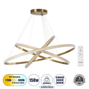 glo-61141-DECO-61141_deco_0 GLOBOSTAR® DIAMOND TRIO 61141-DECO ΚΡΕΜΑΣΤΟ ΦΩΤΙΣΤΙΚΟ ΔΑΧΤΥΛΙΔΙ-ΚΥΚΛΟΣ LED CCT 150W 18379L