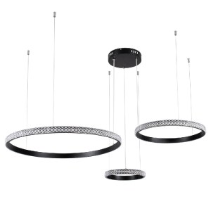 glo-61142-61142_2 GLOBOSTAR® DIAMOND TRIO 61142 ΜΟΝΤΕΡΝΟ ΚΡΕΜΑΣΤΟ ΦΩΤΙΣΤΙΚΟ ΟΡΟΦΗΣ LED 100W 12123LM 360° AC 