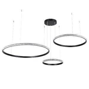 glo-61144-61144_2 GLOBOSTAR® DIAMOND TRIO 61144 ΜΟΝΤΕΡΝΟ ΚΡΕΜΑΣΤΟ ΦΩΤΙΣΤΙΚΟ ΟΡΟΦΗΣ LED 120W 14723LM 360° AC 