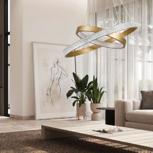 glo-61151-961b31_post_04_01 GLOBOSTAR® DIAMOND DUO 61151 ΜΟΝΤΕΡΝΟ ΚΡΕΜΑΣΤΟ ΦΩΤΙΣΤΙΚΟ ΟΡΟΦΗΣ LED 75W 8743LM 360° AC 220