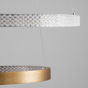 glo-61151-DECO-3eda84_61151_77 GLOBOSTAR® DIAMOND DUO 61151-DECO ΚΡΕΜΑΣΤΟ ΦΩΤΙΣΤΙΚΟ ΔΑΧΤΥΛΙΔΙ-ΚΥΚΛΟΣ LED CCT 75W 8743LM 3