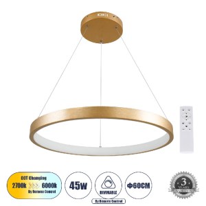 glo-61160-61160_0 GLOBOSTAR® NEMESIS 61160 ΜΟΝΤΕΡΝΟ ΚΡΕΜΑΣΤΟ ΦΩΤΙΣΤΙΚΟ ΟΡΟΦΗΣ LED 45W 5230LM 360° AC 220-240