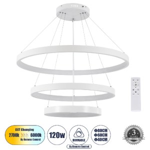 glo-61171-041af4_61171_0 GLOBOSTAR® NEMESIS TRIO 61171 ΚΡΕΜΑΣΤΟ ΦΩΤΙΣΤΙΚΟ ΔΑΧΤΥΛΙΔΙ-ΚΥΚΛΟΣ LED CCT 120W 14723LM 360