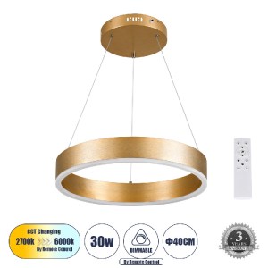 glo-61175-a0cff6_61175_0 GLOBOSTAR® VENOM 61175 ΚΡΕΜΑΣΤΟ ΦΩΤΙΣΤΙΚΟ ΔΑΧΤΥΛΙΔΙ-ΚΥΚΛΟΣ LED CCT 30W 3513LM 120° AC 220-