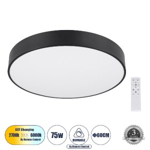 glo-61202-1-61202_ceiling_0 GLOBOSTAR® BURTON 61202-S ΠΛΑΦΟΝΙΕΡΑ ΟΡΟΦΗΣ LED CCT 75W 8625LM 120° AC 220-240V - ΕΝΑΛΛΑΓΗ