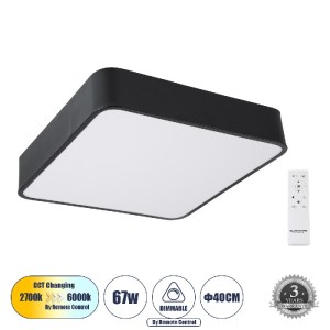 glo-61206-1-61206_1_0 GLOBOSTAR® KAMALA 61206-S ΠΛΑΦΟΝΙΕΡΑ ΟΡΟΦΗΣ LED CCT 67W 7370LM 120° AC 220-240V - ΕΝΑΛΛΑΓΗ