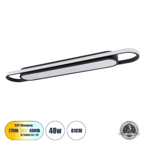 glo-61218-3e692d_61218_0 GLOBOSTAR® IGOR 61218 ΦΩΤΙΣΤΙΚΟ ΟΡΟΦΗΣ LINEAR DESIGN LED CCT 48W 5760LM 210° AC 220-240V -