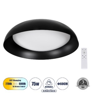 glo-61264-9c1a4f_61264_0 GLOBOSTAR® ANATOLIA 61264 ΠΛΑΦΟΝΙΕΡΑ ΟΡΟΦΗΣ LED CCT 75W 8625LM 120° AC 220-240V - ΕΝΑΛΛΑΓΗ