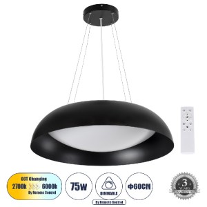 glo-61269-61269_0 GLOBOSTAR® ANATOLIA 61269 ΚΡΕΜΑΣΤΗ ΠΛΑΦΟΝΙΕΡΑ ΟΡΟΦΗΣ LED CCT 75W 8625LM 120° AC 220-240V -