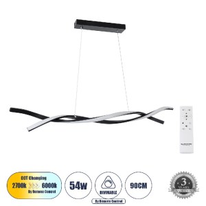 glo-61275-b4ab64_61275_0 GLOBOSTAR® MORALES 61275 ΜΟΝΤΕΡΝΟ ΚΡΕΜΑΣΤΟ ΦΩΤΙΣΤΙΚΟ ΟΡΟΦΗΣ LED 54W 6048LM 300° AC 220-240