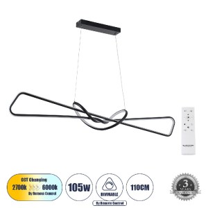 glo-61279-ed3e34_61279_0 GLOBOSTAR® DOLORES 61279 ΚΡΕΜΑΣΤΟ ΦΩΤΙΣΤΙΚΟ ΟΡΟΦΗΣ DESIGN LED CCT 105W 11760LM 300° AC 220