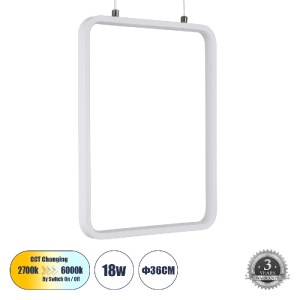 glo-61303-ce660d_61303_0 GLOBOSTAR® NEROBA 61303 ΚΡΕΜΑΣΤΟ ΦΩΤΙΣΤΙΚΟ ΟΡΟΦΗΣ LINEAR DESIGN LED CCT 18W 1980LM 360° AC