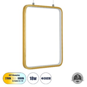 glo-61305-61305_0 GLOBOSTAR® NEROBA 61305 ΚΡΕΜΑΣΤΟ ΦΩΤΙΣΤΙΚΟ ΟΡΟΦΗΣ LINEAR DESIGN LED CCT 18W 1980LM 360° AC