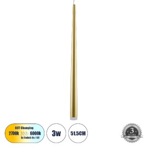 glo-61310-61310_00 GLOBOSTAR® TEARS 61310 ΚΡΕΜΑΣΤΟ ΦΩΤΙΣΤΙΚΟ ΟΡΟΦΗΣ DESIGN LED CCT 3W 330LM 180° AC 220-240V 