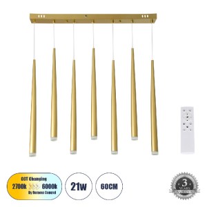 glo-61312-61312_0 GLOBOSTAR® TEARS 61312 ΚΡΕΜΑΣΤΟ ΦΩΤΙΣΤΙΚΟ ΟΡΟΦΗΣ DESIGN LED CCT 21W 2310LM 180° AC 220-240